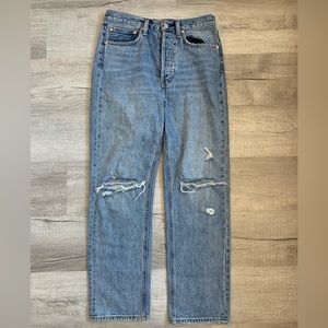 These are the bonet high rise loose denim forum jeans!